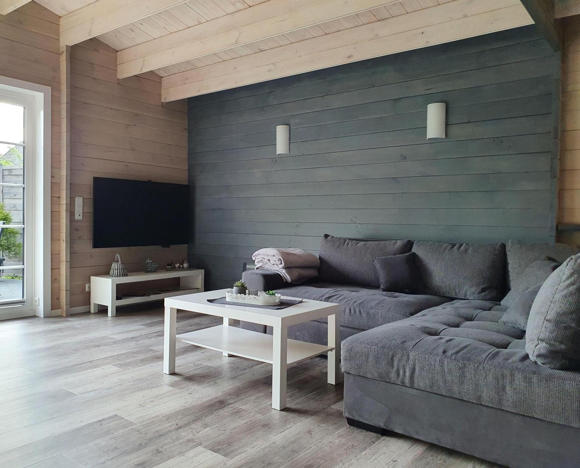 Idyllisches-Blockbohlenhaus-Mit-Eigenem-Garten-Und-Sauna-Zum-Wohlfuehlen Martensrade Exteriér fotografie